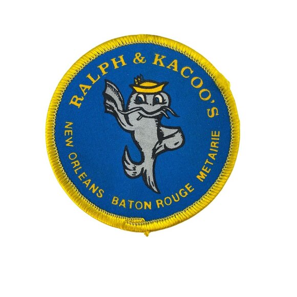 Vintage Ralph & Kacoo's Restaurant Advertising Souvenir Patch - Picture 1 of 8